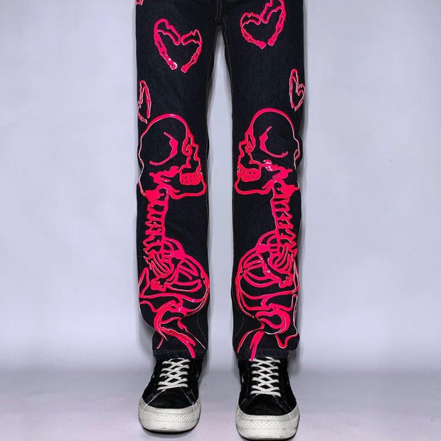 Casual man ghost love is not yet street jeans