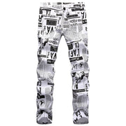 Statement print casual street jeans