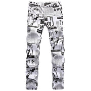 Statement print casual street jeans