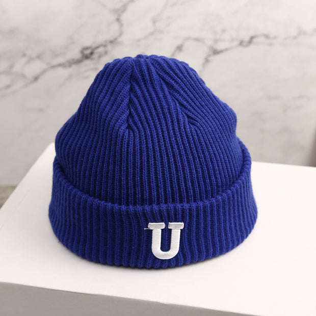 Knitted woolen cap, light board, warm men's and women's ear caps