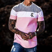 Casual round neck short sleeve digital printed T-shirt