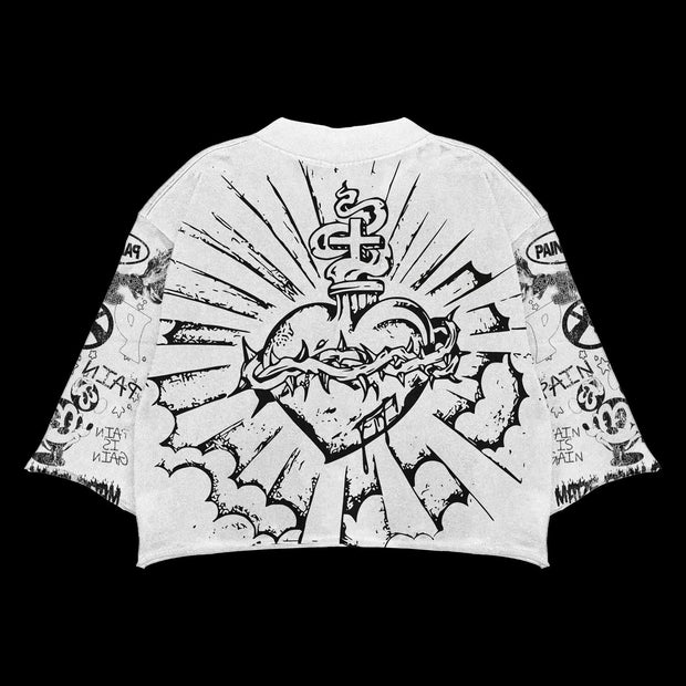 Personalized street print graffiti short-sleeved T-shirt