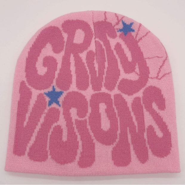 Men's and women's jacquard hats with letters hip-hop caps