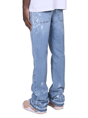Fashionable casual blue loose trousers