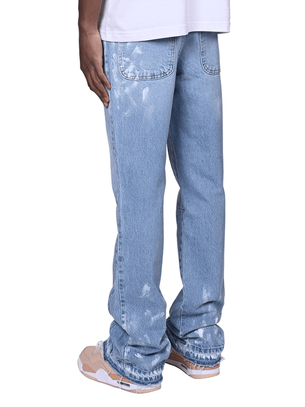 Fashionable casual blue loose trousers