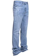 Fashionable casual blue loose trousers