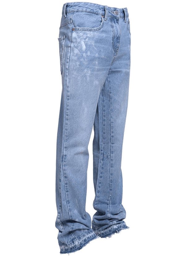 Fashionable casual blue loose trousers