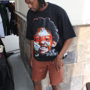 Street graffiti character print T-shirt