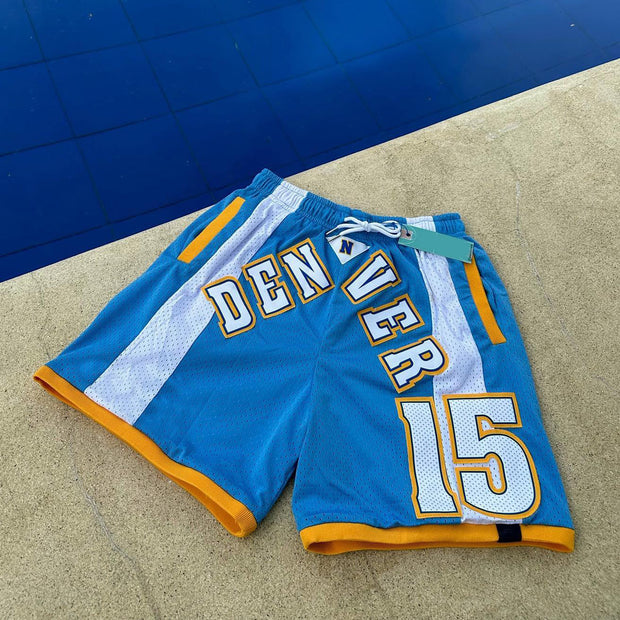 Stylish sports style contrast color shorts