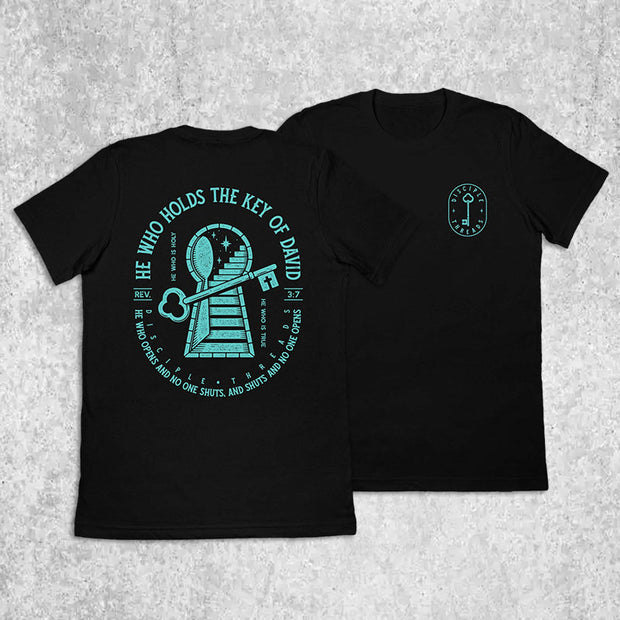 Key Of David Printed Short Sleeve T-Shirt