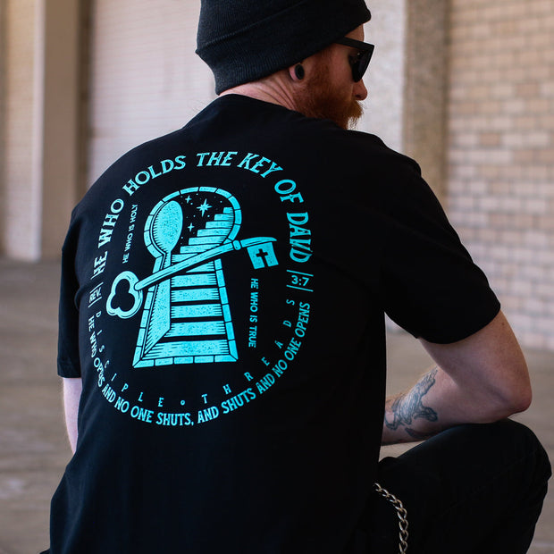 Key Of David Printed Short Sleeve T-Shirt