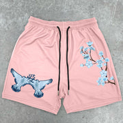 Dove Peace Vintage Sports Shorts