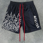 Casual Flame Retro Street Hip Hop Shorts