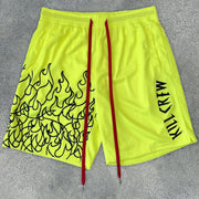 Casual Flame Retro Street Hip Hop Shorts