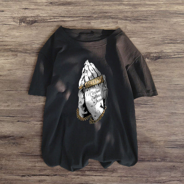 Personalized printed short-sleeved T-shirt