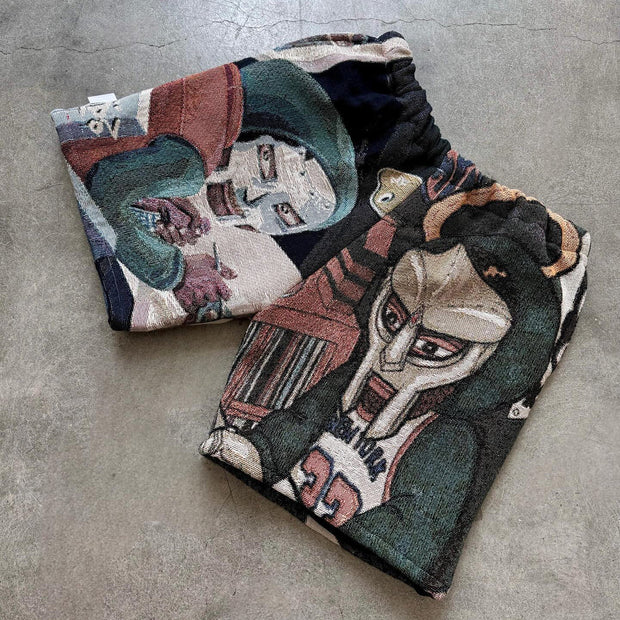 vintage  print shorts