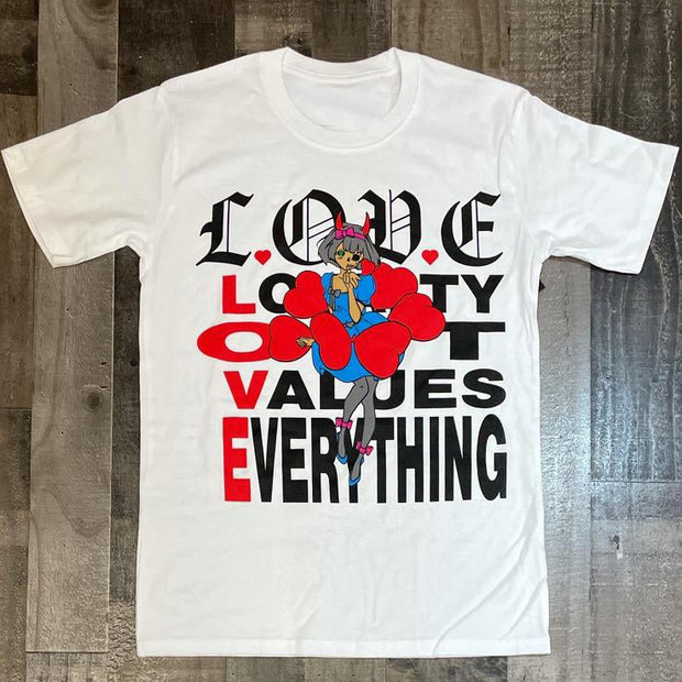 Personalized letter print short-sleeved T-shirt