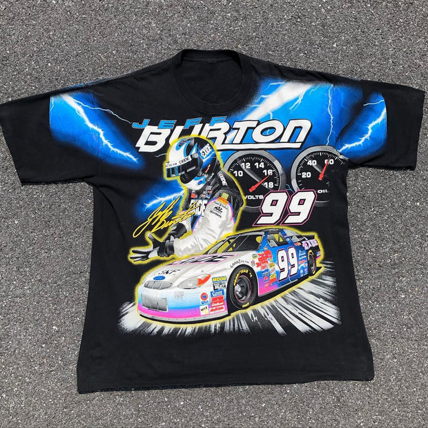 No.99 Racing Print Short Sleeve T-Shirt