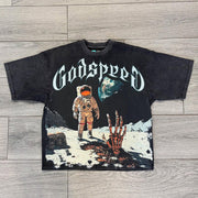 Washed Vintage Moonwalk Oversized T-Shirt