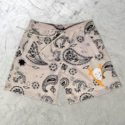 Vintage Cashew Flower Fashion Street Shorts