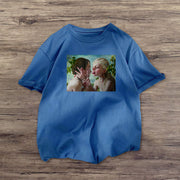 Spoof Angel Print Fashion Short Sleeve T-shirt