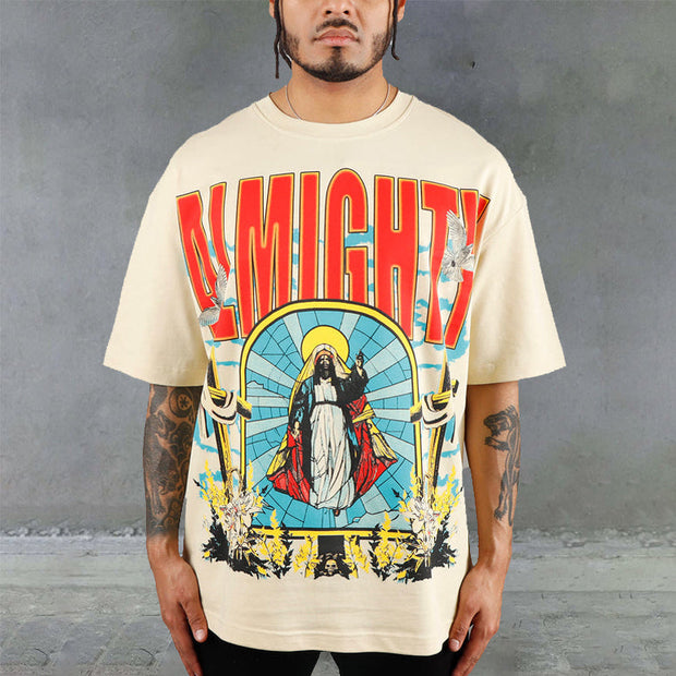 Redemption Print Casual Street Tee