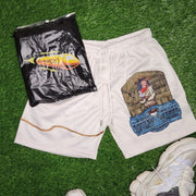 Casual Personalized Retro Print Mesh Shorts