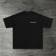 Vintage Angel Print Crew Neck Short Sleeve T-Shirt