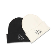 Cute embroidery dinosaur knitted hat men's Japanese warm hat