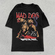Vicious Dog Graphic Print Short Sleeve T-Shirt