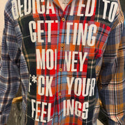 Colorful Plaid Vintage Stitching College Flannel Shirt