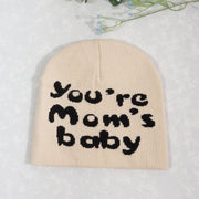 Knitted pullover English letter Y2K jacquard men's and women's hats