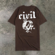 statement street print crew neck T-shirt