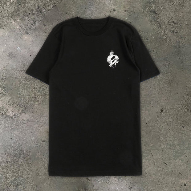 statement street print crew neck T-shirt