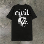 statement street print crew neck T-shirt