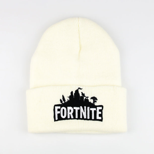 Anime Fortnite knitted hat embroidered woolen hat pullover hat