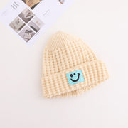 Black retro smiling men and women warm knitted hats