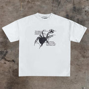 Fashion Personalized Printed Spider Crew Neck T-Shirt