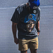 Hip-hop rap printed T-shirt