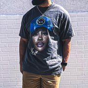 Hip-hop rap printed T-shirt