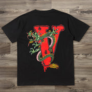 Tide brand retro street short-sleeved T-shirt