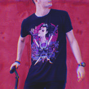 SAMURAISHA Cyberpunk Print Short Sleeve T-Shirt