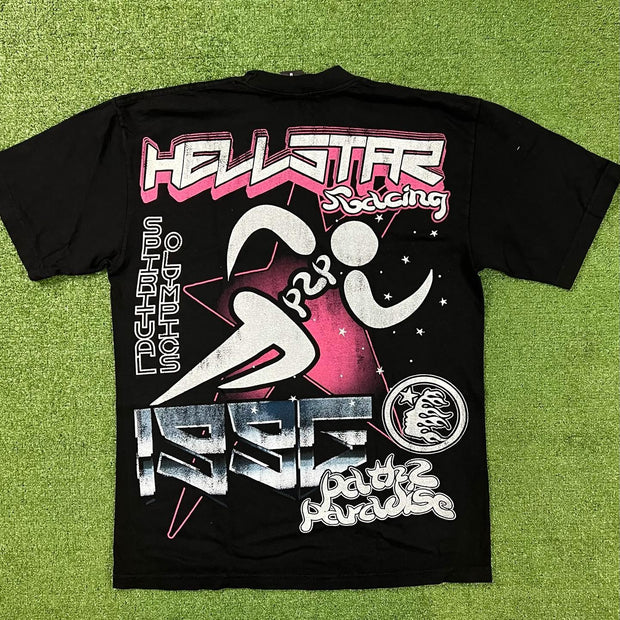 casual statement street style print T-shirt