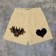 Street Trend Patterned Mesh Shorts