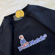 Japanese vintage short-sleeved t-shirt loose