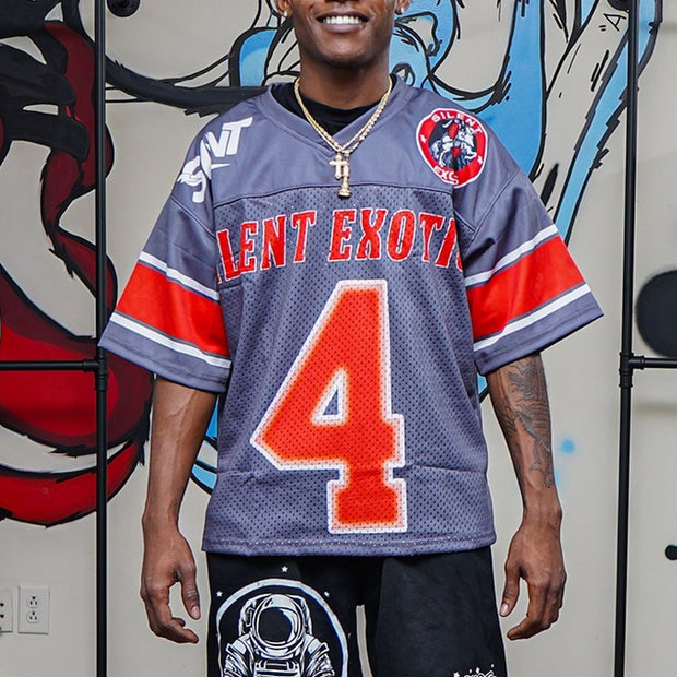 Casual Street Panel Mesh Jersey