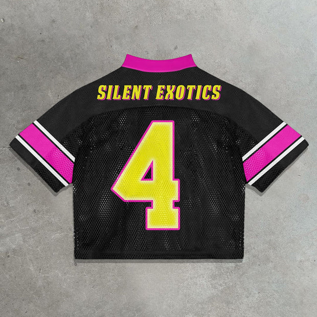 Casual Street Panel Mesh Jersey