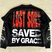 Jesus Redeemed Casual Street Fake Two Piece Long Sleeve T-Shirt