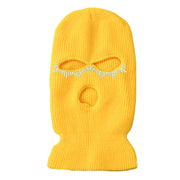 Warm three-hole hat ski riding sports knitted hat