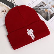 Fashion billie embroidery villain knit hat for men and women